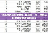 10年世界杯冠军竞猜-10年磨一剑，世界杯冠军竞猜的激情与期待