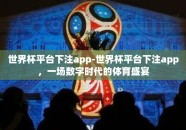 世界杯平台下注app-世界杯平台下注app，一场数字时代的体育盛宴