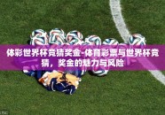体彩世界杯竞猜奖金-体育彩票与世界杯竞猜，奖金的魅力与风险
