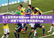 怎么买世界杯竞猜app-如何在安全合法的环境下购买世界杯竞猜App