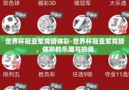 世界杯冠亚军竞猜体彩-世界杯冠亚军竞猜，体彩的乐趣与挑战