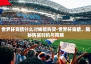 世界杯竞猜什么时候能购买-世界杯竞猜，揭秘购买时机与策略