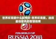 世界杯竞猜什么软件好-世界杯竞猜，选择最佳软件的智慧指南