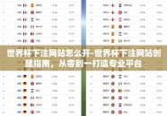 世界杯下注网站怎么开-世界杯下注网站创建指南，从零到一打造专业平台