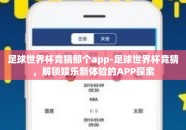 足球世界杯竞猜那个app-足球世界杯竞猜，解锁娱乐新体验的APP探索