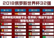 世界杯如何网络下注-世界杯，网络下注的智慧与风险