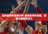 篮球世界杯竞猜分析-篮球世界杯竞猜，洞察与策略的交汇