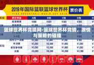 篮球世界杯竞猜网-篮球世界杯竞猜，激情与策略的碰撞