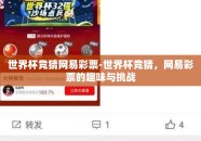 世界杯竞猜网易彩票-世界杯竞猜，网易彩票的趣味与挑战
