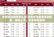 世界杯竞猜票怎么买-世界杯竞猜票购买指南，轻松上手，乐享赛事激情