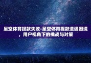 星空体育提款失败-星空体育提款遭遇困境，用户视角下的挑战与对策