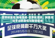 世界杯竞猜 网易竞猜-世界杯竞猜，网易竞猜平台的激情与智慧碰撞