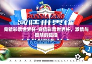 竞猜彩票世界杯-竞猜彩票世界杯，激情与智慧的碰撞