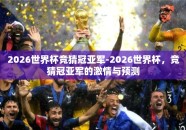2026世界杯竞猜冠亚军-2026世界杯，竞猜冠亚军的激情与预测