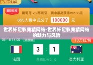 世界杯足彩竞猜网站-世界杯足彩竞猜网站的魅力与风险