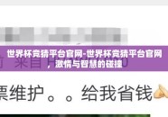 世界杯竞猜平台官网-世界杯竞猜平台官网，激情与智慧的碰撞