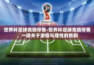 世界杯足球竞猜停售-世界杯足球竞猜停售，一场关于激情与理性的告别