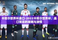 卡塔尔世界杯盘口-2022卡塔尔世界杯，盘口背后的策略与激情