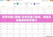 世界杯盘口数剧-世界杯盘口数剧，揭秘足球盛宴的数字魅力