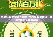 世界杯有奖竞猜在哪里-世界杯有奖竞猜，解锁观赛新乐趣的秘籍