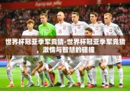 世界杯冠亚季军竞猜-世界杯冠亚季军竞猜，激情与智慧的碰撞