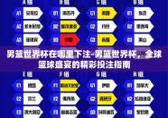 男篮世界杯在哪里下注-男篮世界杯，全球篮球盛宴的精彩投注指南