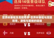 世界杯赛程及竞猜赔率-世界杯赛程与竞猜赔率，激情与策略的碰撞