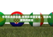 世界杯竞猜亚盘-世界杯竞猜亚盘，预测与激情的碰撞