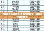 世界杯竞猜网首页-世界杯竞猜网，激情与智慧的碰撞