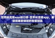 世界杯竞猜app排行榜-世界杯竞猜app，解锁观赛新体验的智能钥匙