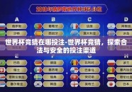 世界杯竞猜在哪投注-世界杯竞猜，探索合法与安全的投注渠道