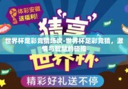 世界杯足彩竞猜场次-世界杯足彩竞猜，激情与智慧的碰撞