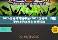 2026世界杯竞猜平台-2026世界杯，竞猜平台上的激情与智慧碰撞