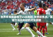 世界杯竞猜英格兰vs比利时-世界杯焦点，英格兰与比利时的对决前瞻