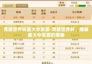 竞猜世界杯最大中奖票-竞猜世界杯，揭秘最大中奖票的奥秘