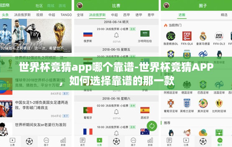 世界杯竞猜app哪个靠谱-世界杯竞猜APP,如何选择靠谱的那一款 世界杯竞猜app哪个靠谱-世界杯竞猜APP,如何选择靠谱的那一款