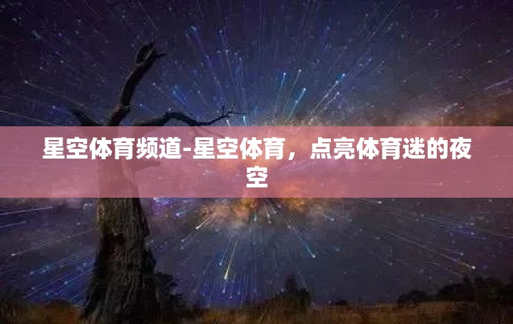 星空体育频道-星空体育,点亮体育迷的夜空 星空体育频道-星空体育,点亮体育迷的夜空