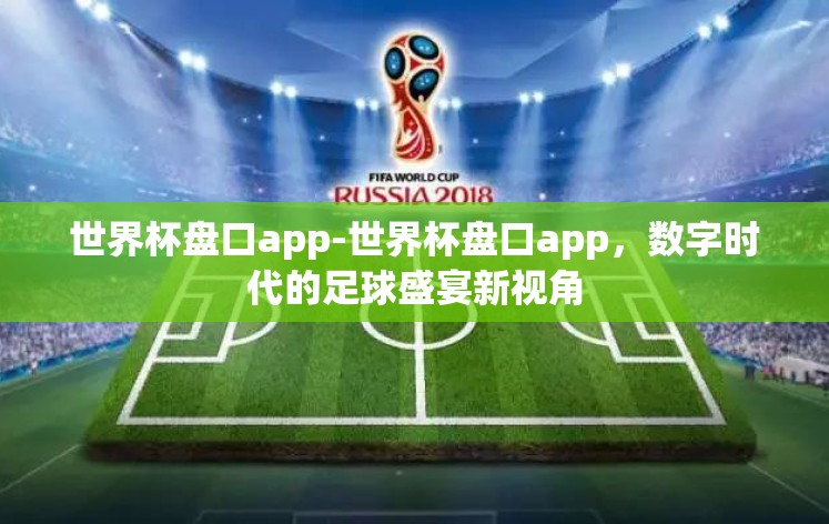 世界杯盘口app-世界杯盘口app，数字时代的足球盛宴新视角
