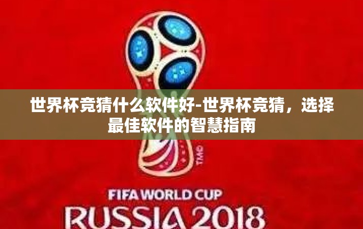 世界杯竞猜什么软件好-世界杯竞猜，选择最佳软件的智慧指南