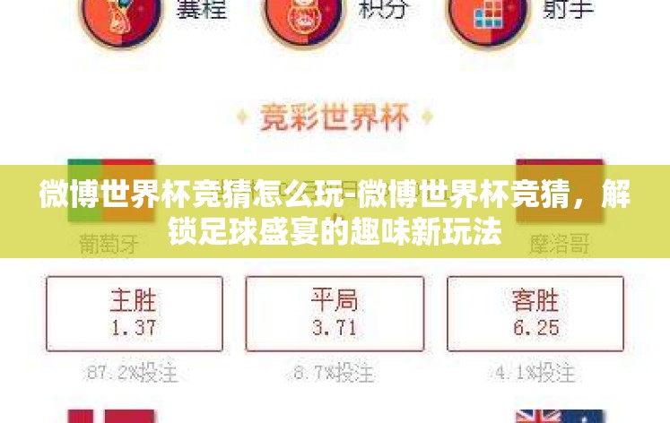 微博世界杯竞猜怎么玩-微博世界杯竞猜，解锁足球盛宴的趣味新玩法