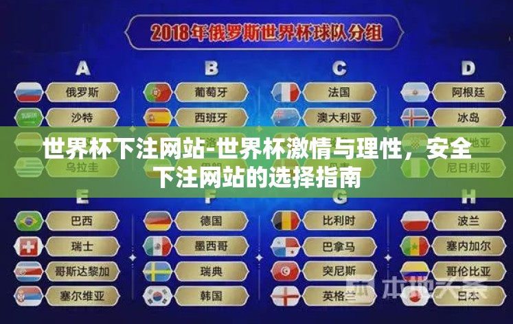 世界杯下注网站-世界杯激情与理性，安全下注网站的选择指南
